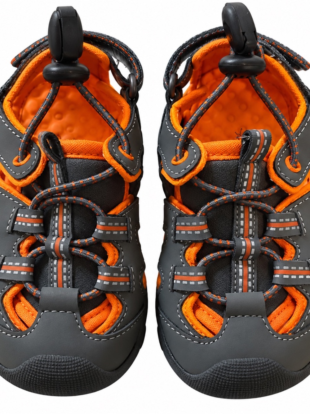 Tommy Bahama Kids Orange and Gray Sport Sandals